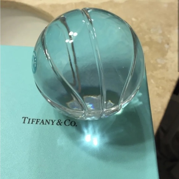 tiffany crystal paperweight